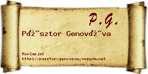 Pásztor Genovéva névjegykártya