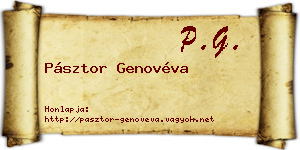 Pásztor Genovéva névjegykártya